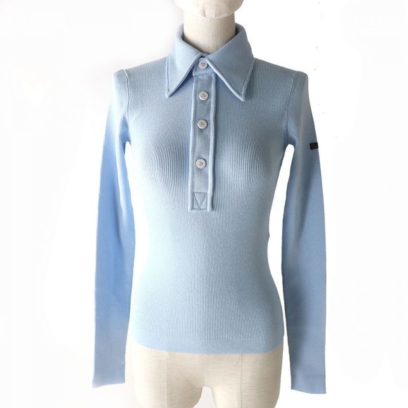 Louis Vuitton Louis Vuitton XS Rib Long Sleeve Polo Top Others T-Shirts 1AA9A0 - Picture 1 of 9